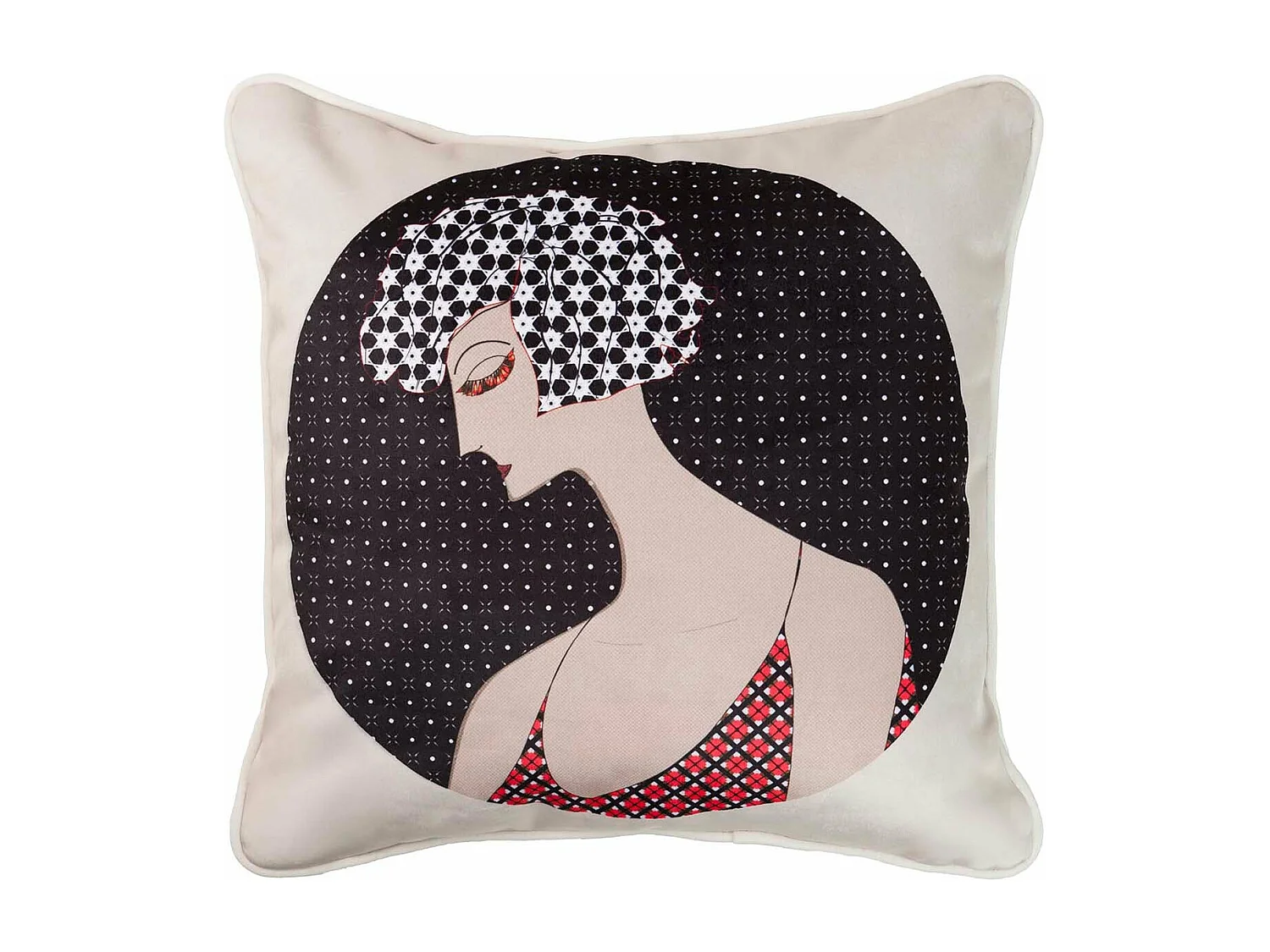 Cojin Velvet Señora 45x13x45 Cm