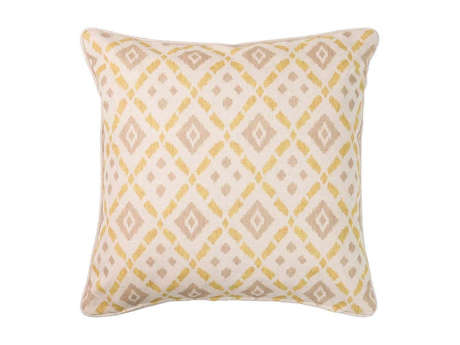 Cojín Lino Loros Amarillos 45x13x45 Cm