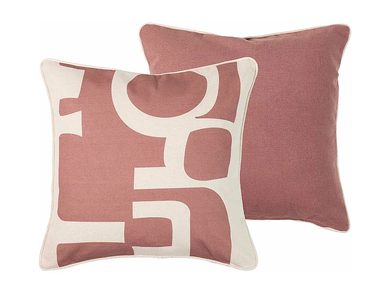 Cojín Lino étnico Morado 45x13x45 Cm