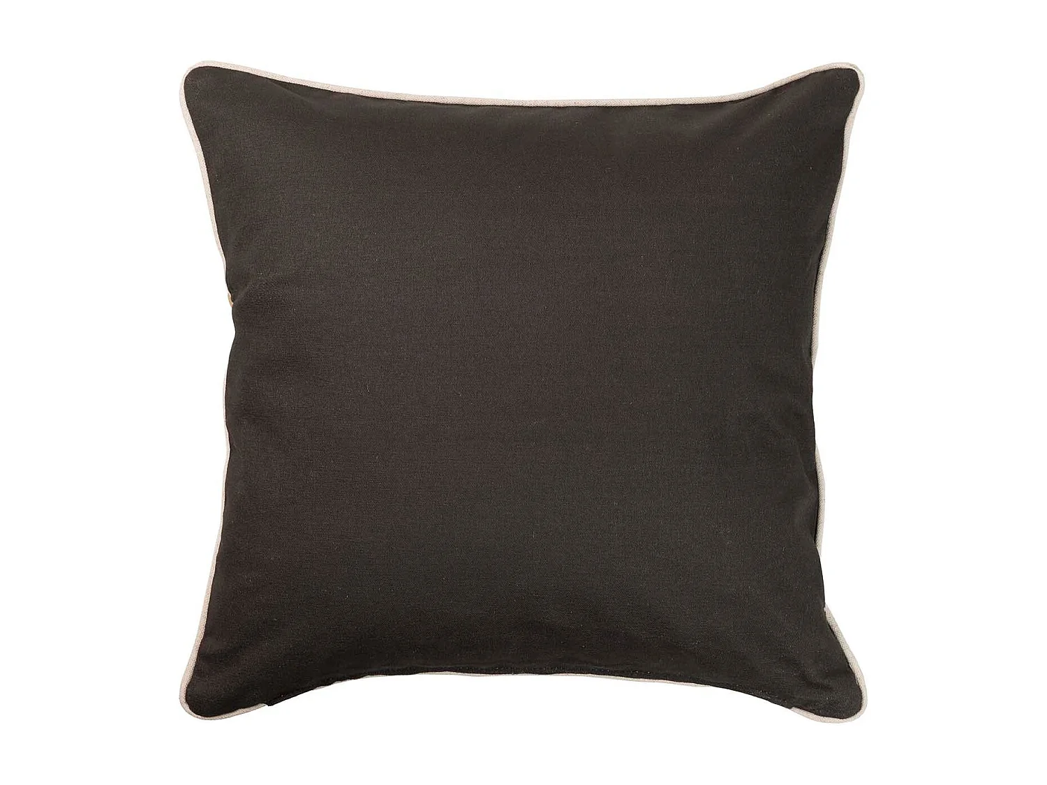 Cojín Lino Círculos Marrones 45x13x45 Cm