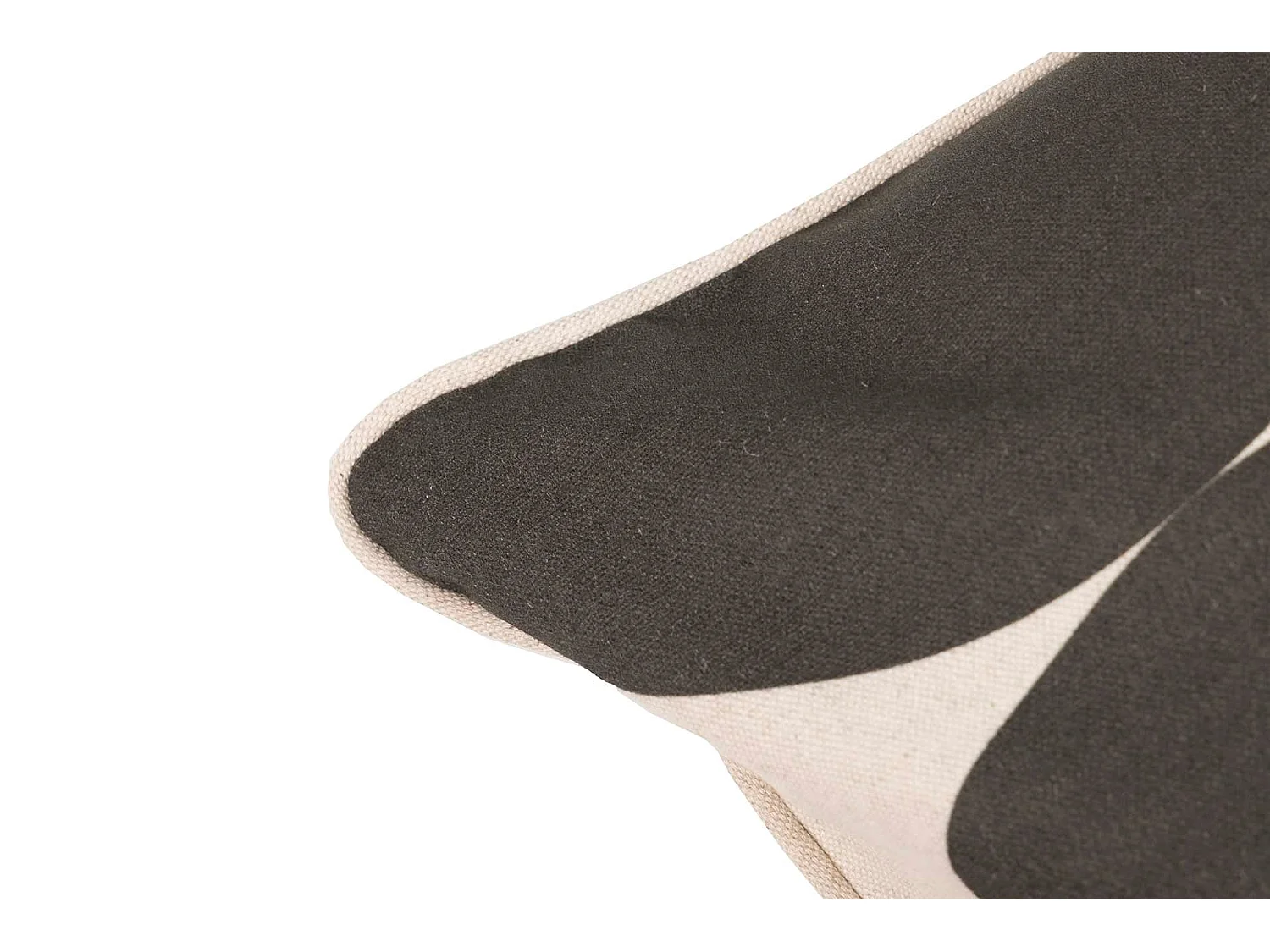 Cojín Lino Círculos Marrones 45x13x45 Cm