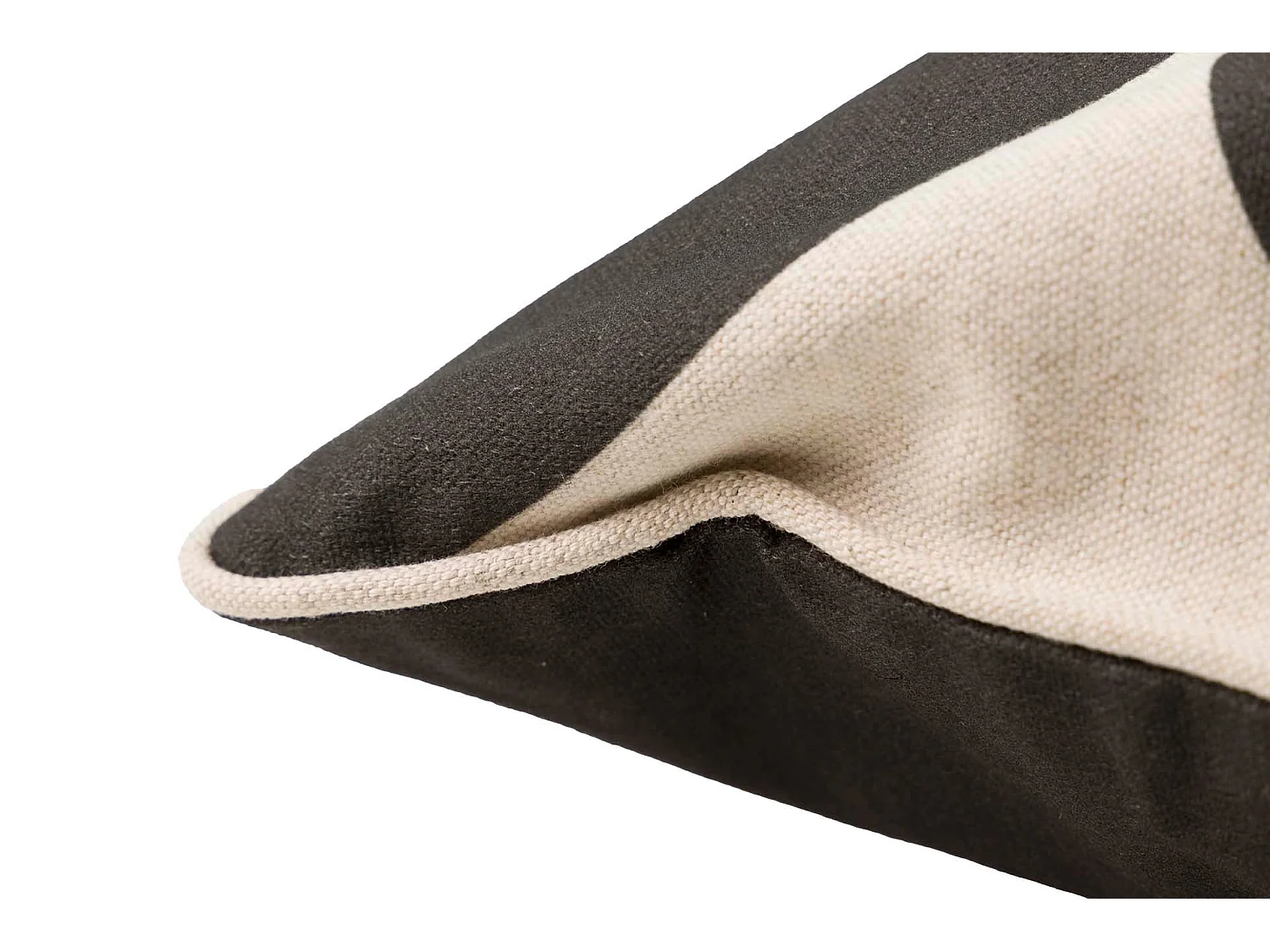 Cojín Lino Círculos Marrones 45x13x45 Cm