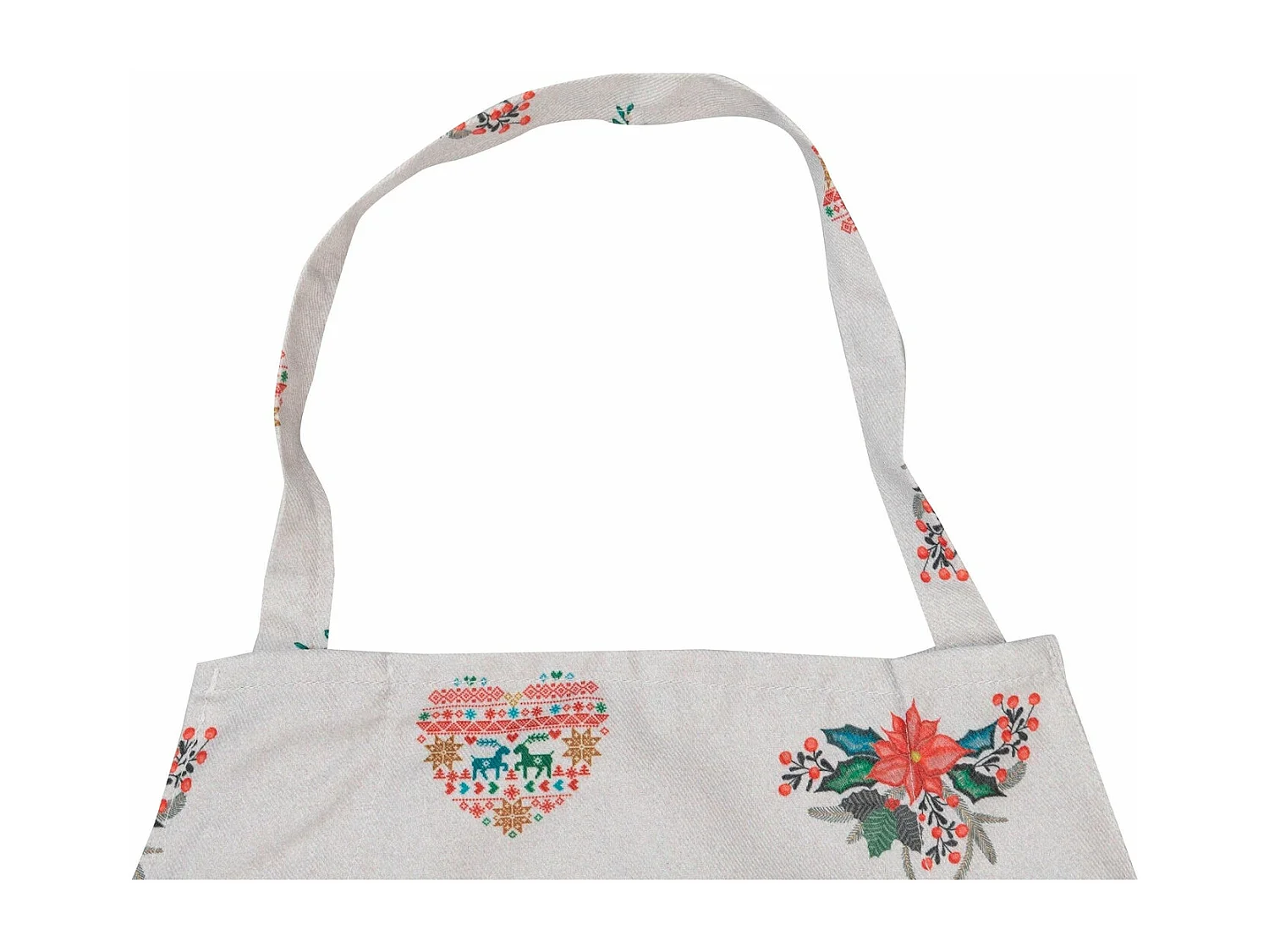 Delantal Antimanchas Navidad Bordados 72x83 Cm