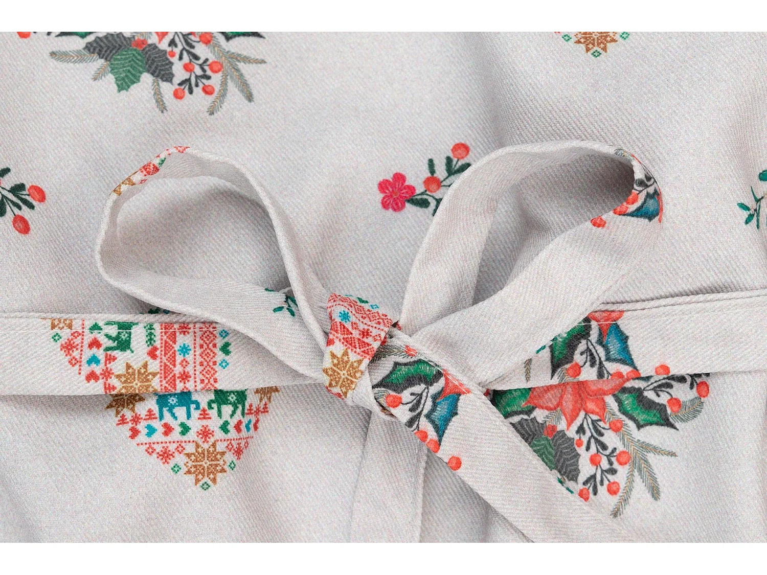 Delantal Antimanchas Navidad Bordados 72x83 Cm