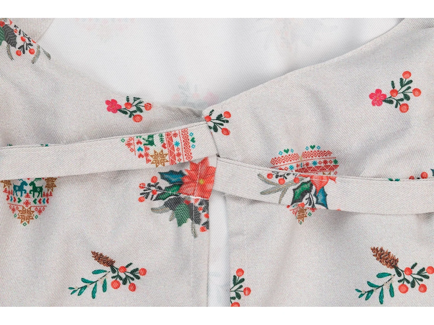 Delantal Antimanchas Navidad Bordados 72x83 Cm