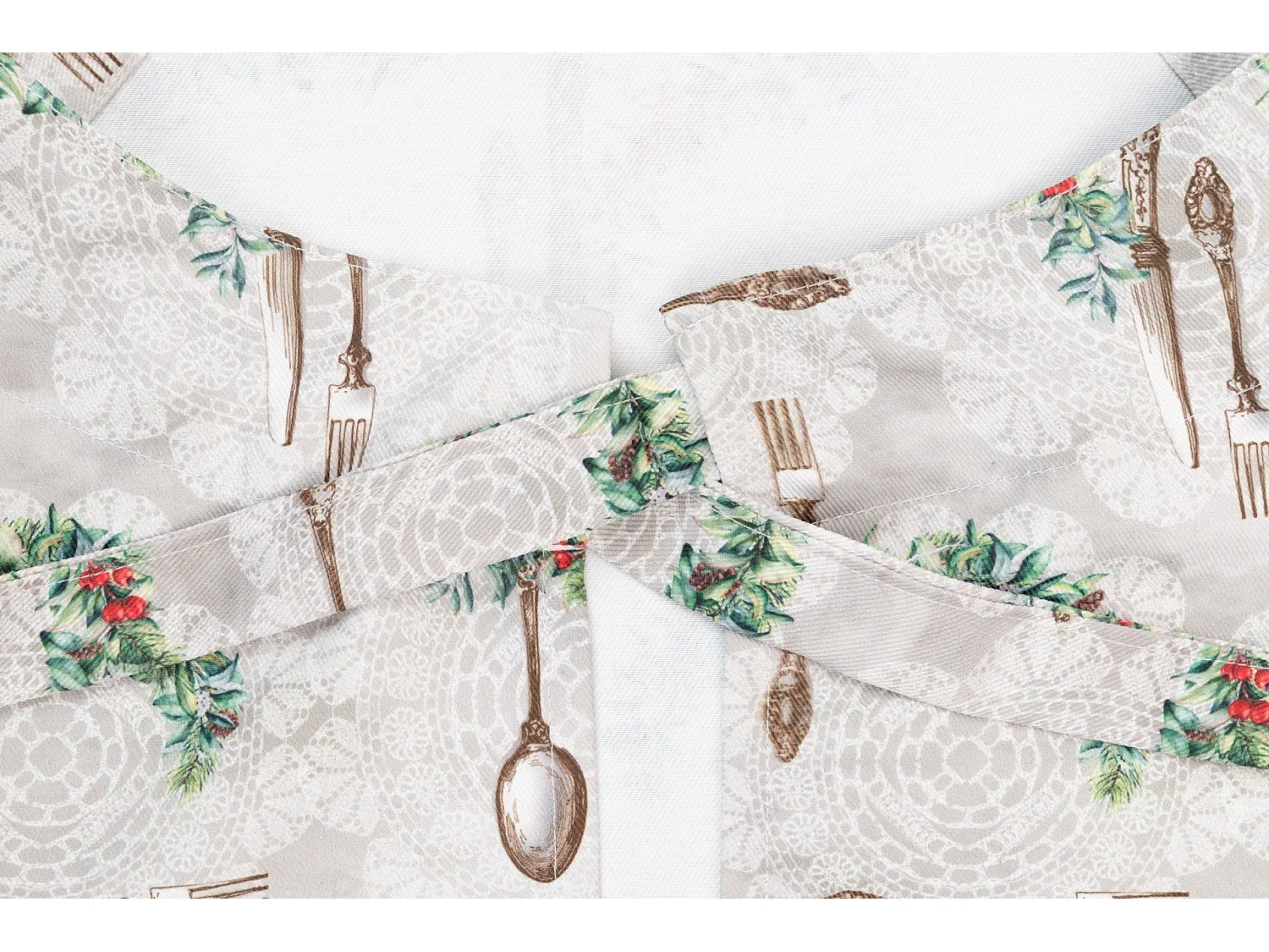 Delantal Antimanchas Navidad Coronas 72x83 Cm