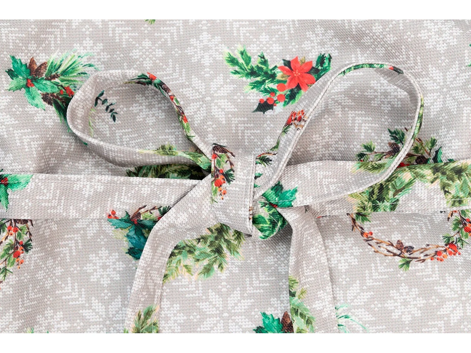 Delantal Antimanchas Navidad Coronas 72x83 Cm