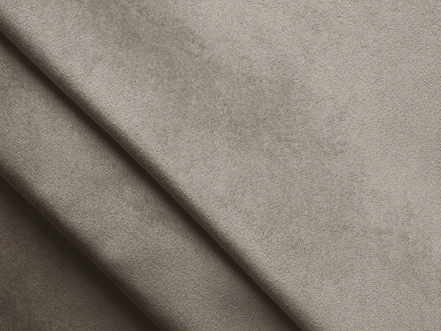 Lit capitonné en velours 160 x 200 - taupe - AKELA