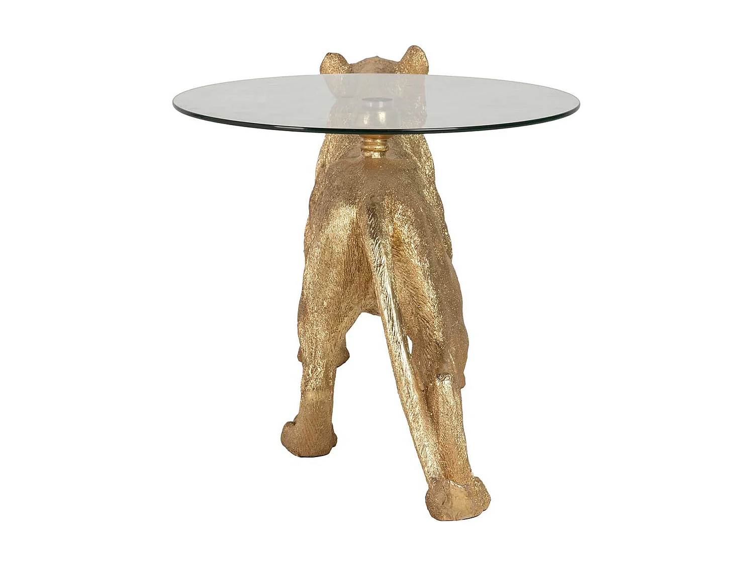 Mesa Centro Resina Dorada 123x61x56 Cm