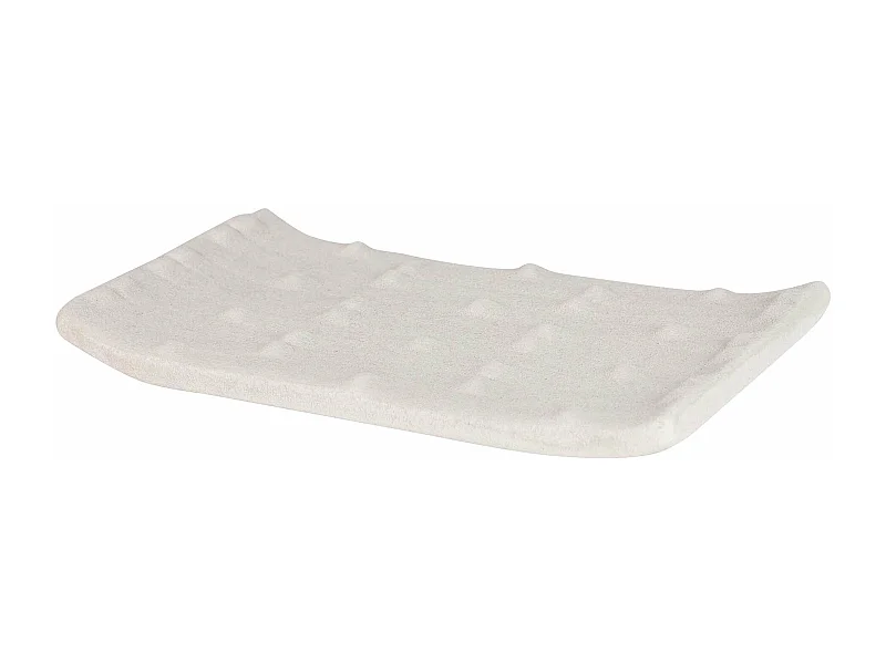 Centro De Mesa Cerámica Beige 39x24x6 Cm