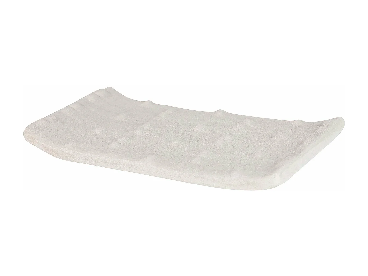 Centro De Mesa Cerámica Beige 39x24x6 Cm