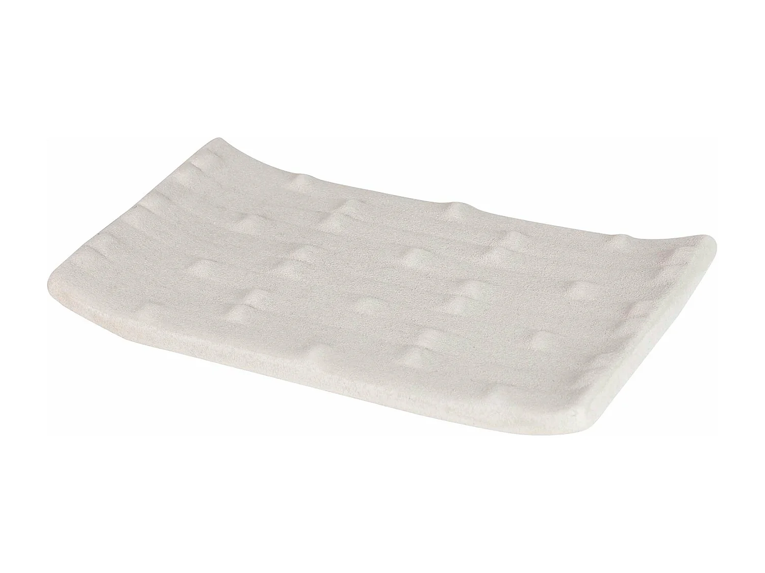 Centro De Mesa Cerámica Beige 39x24x6 Cm