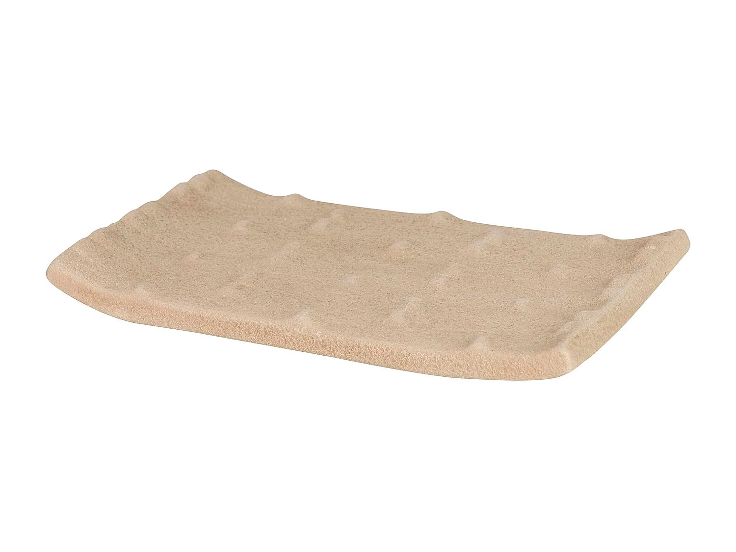 Centro De Mesa Cerámica Marrón 39x24x6 Cm