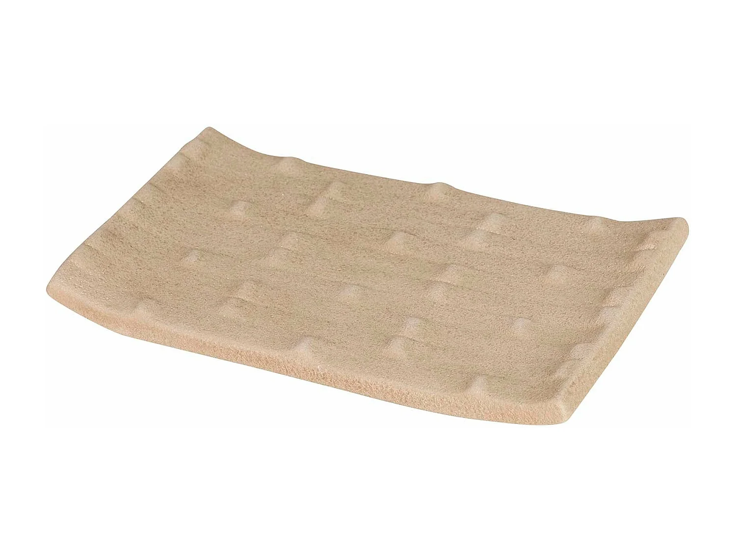 Centro De Mesa Cerámica Marrón 39x24x6 Cm