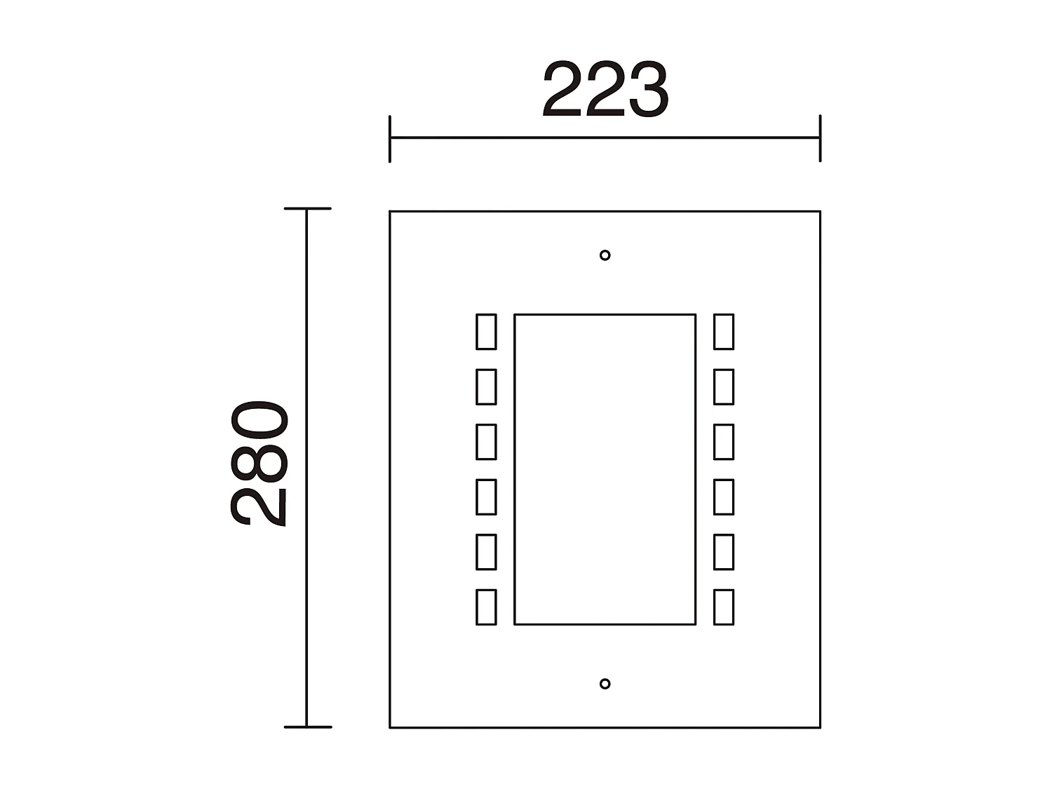 Applique classique GREGAL-h 28 cm-e27 20w-acier inoxydable-acier inoxydable