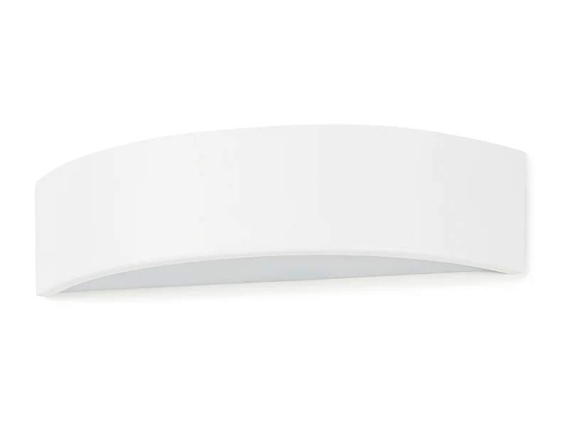 DENEB klassieke stijl wandlamp - L.31 cm - 12W SMD LED - 1200lm en 3K, up&down - staal en wit - IP20