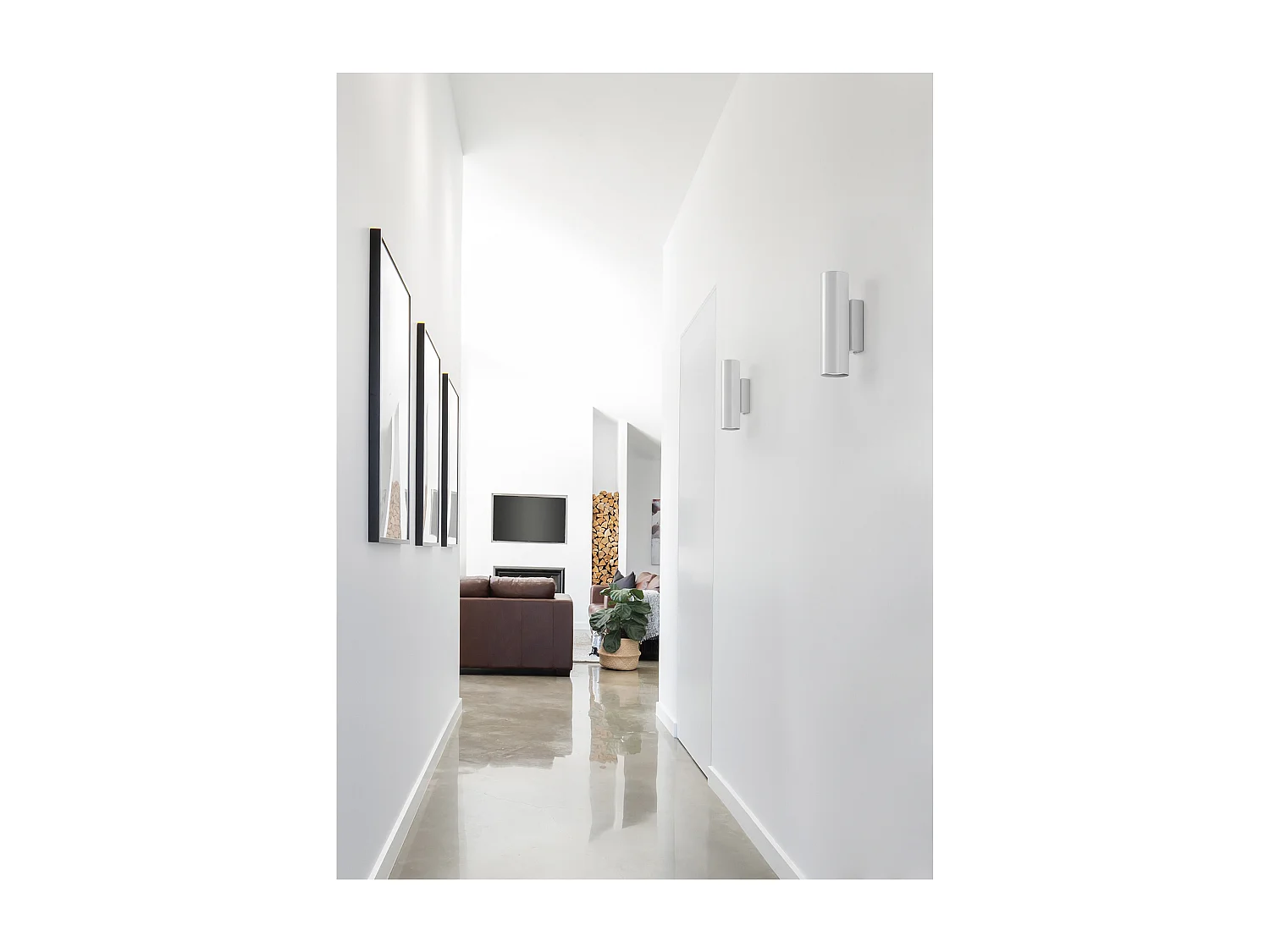 TANIA moderne stijl wandlamp - H 20,2 cm - 2X GU10 50W - up&down - staal en koper - IP20