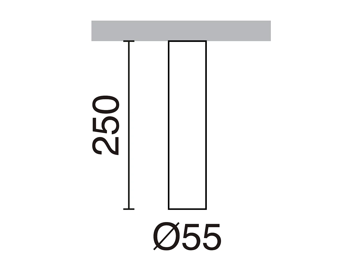 Lampada da soffitto moderna Tania-h.25 cm x d.ø 5,5 cm-gu10 50w-acciaio e rame-ip20