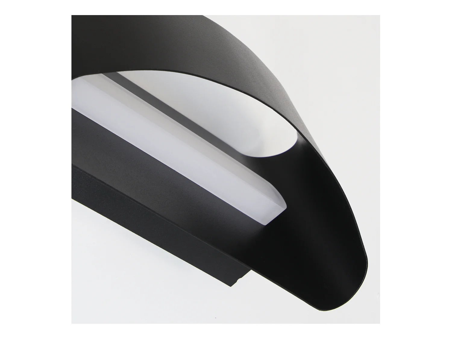 Lampada da parete moderna Cooper largh.ezza 24cm-led 9w-850lm e 3k-up&down-acciaio,nero