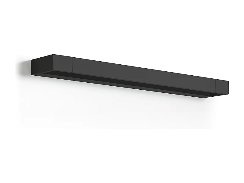 Aplique TILT estilo moderno - L.60 cm - LED SMD 18W - 2165 lm e 4K 270 graus - alumínio e preto - IP44