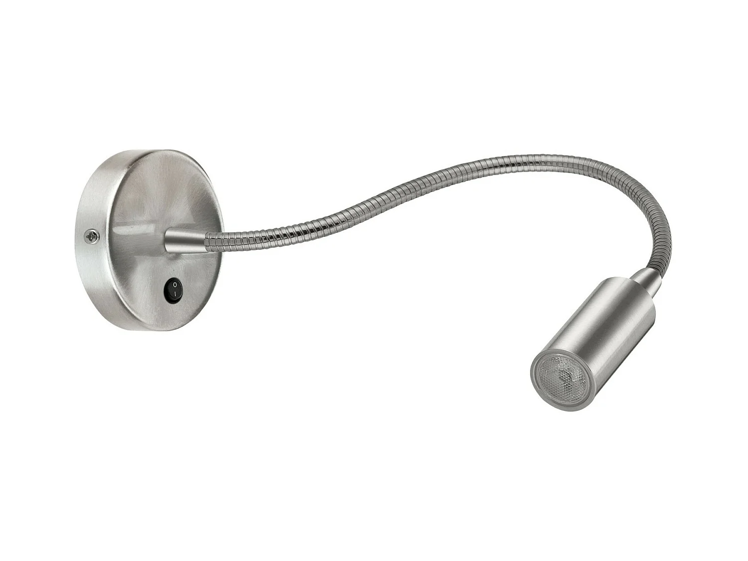 OLVAS applique murale lecteur-led cob 5w-240lm Y 3k-35º-360º-ip20-acier,nickel satine