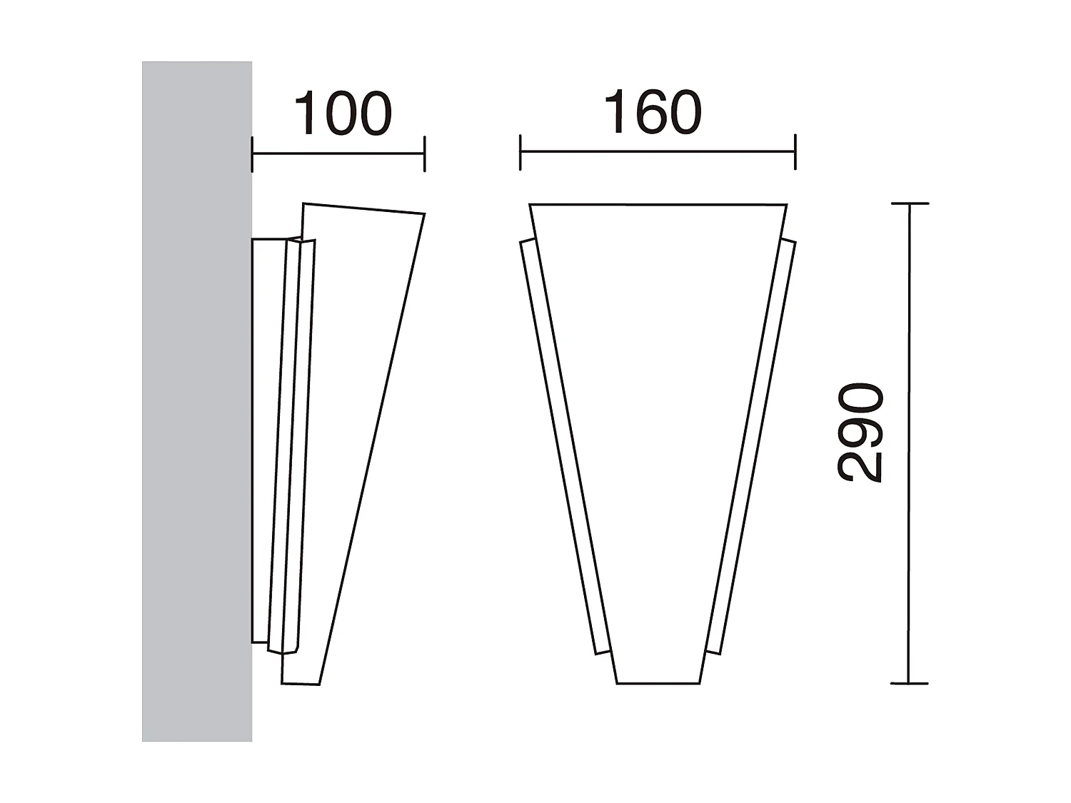 MENKAR klassieke stijl wandlamp - SMD LED - 12W - 1200lm - CRI80 - 3000K - Satijnnikkel - binnen
