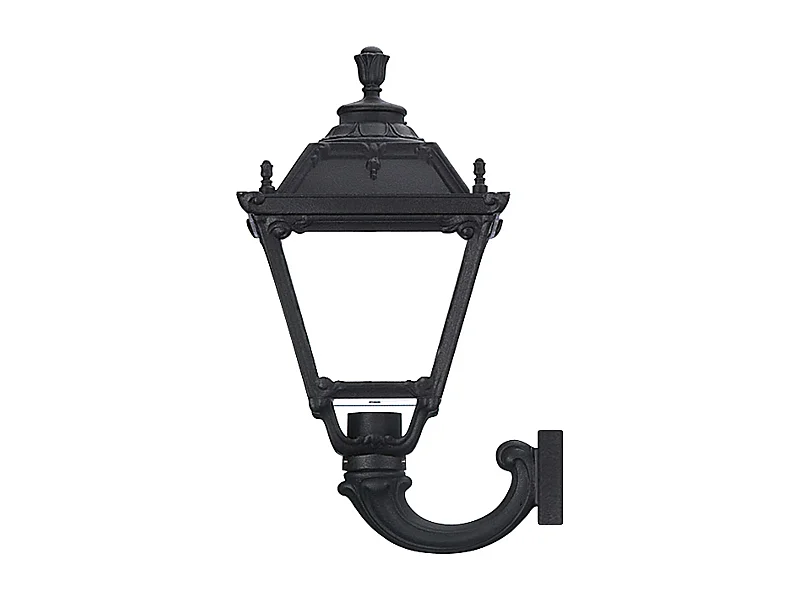 Aplique INDURA MEDIUM 4 estilo clássico - A 64 cm x largura 39 cm - E27 42W - resina - IP55 - preto