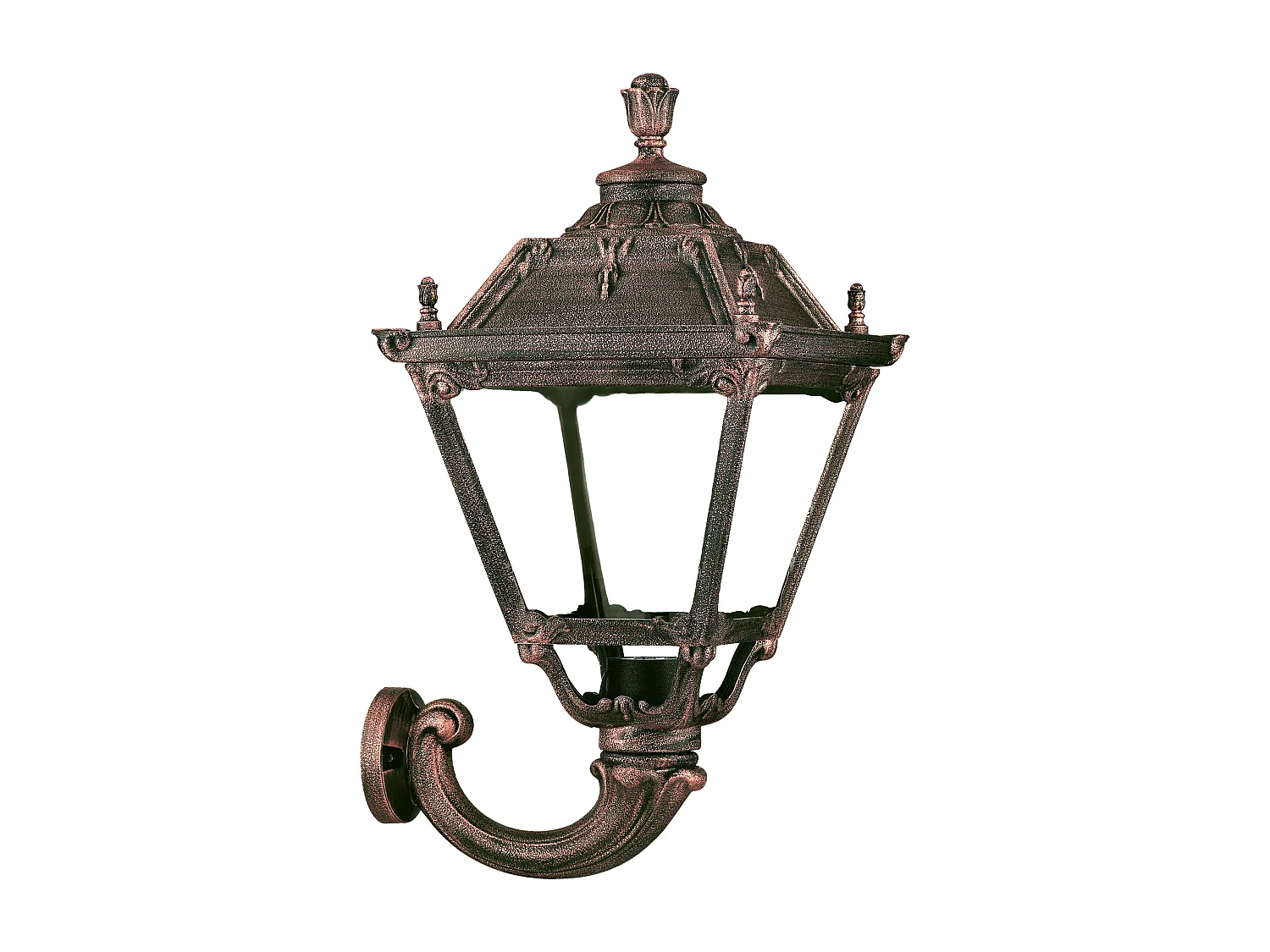 INDURA MEDIUM 4 kinkiet styl klasyczny - wys. 64 cm x szer. 39 cm - E27 42W - ?ywica - IP55 - czarny