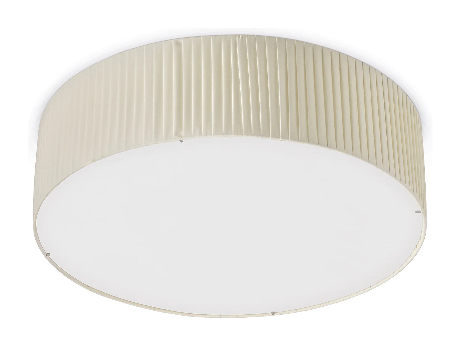 Lampada da soffitto moderna Vorada-d.ø60cm-led cob ac 25w-3540lm, 3k-ip20-acciaio, beige