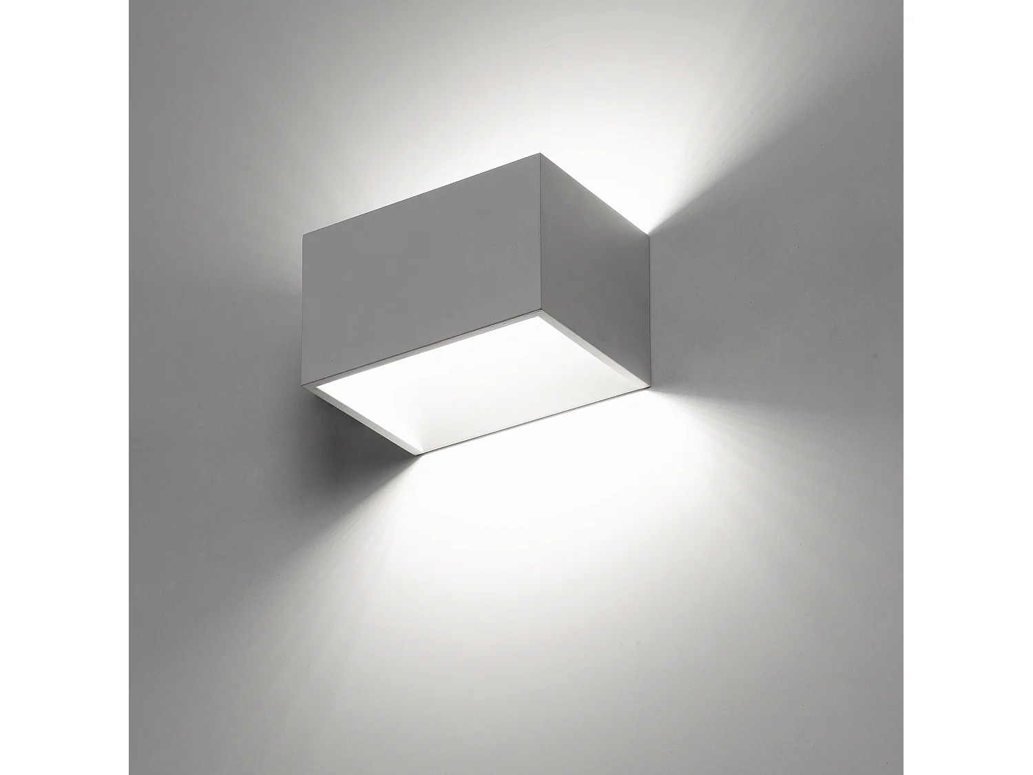 Aplique RETT estilo moderno - Comprimento 12 cm - LED SMD 5W - 450lm -3K - para cima e para baixo - alumínio - branco - IP20