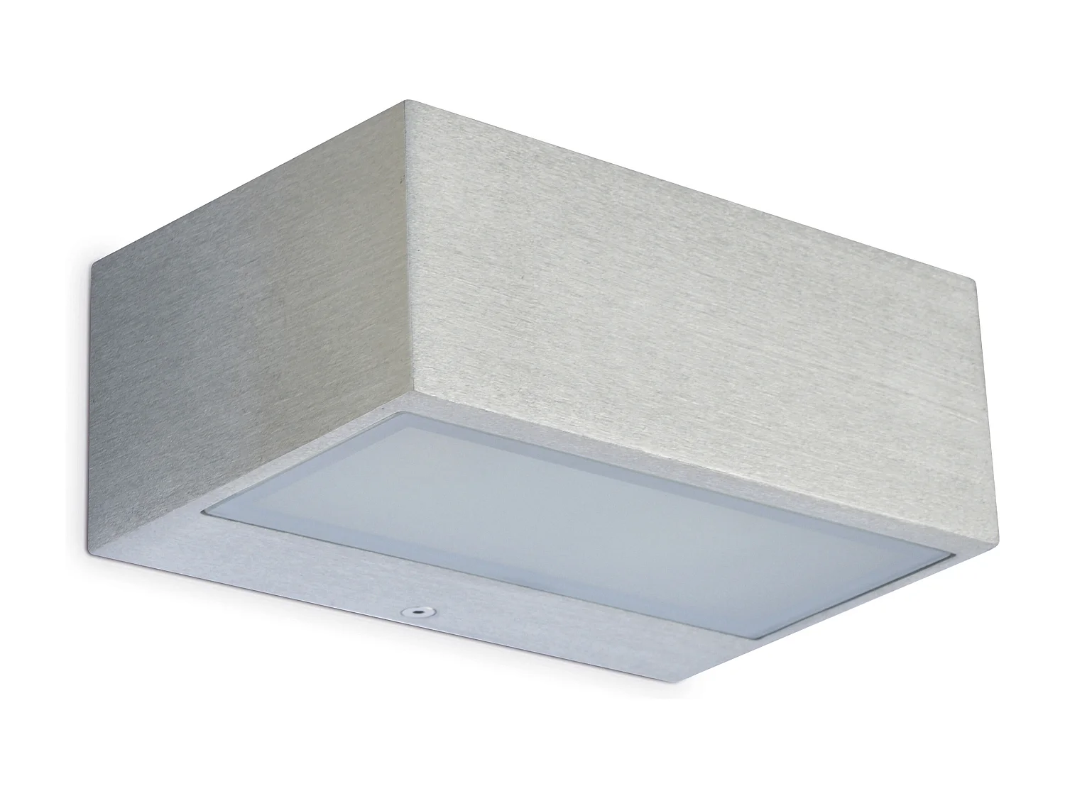 Wandleuchte im modernen Stil IONA – L. 18 cm – R7s 74,9 mm – 60 W – Aluminium und Grau – IP44 – nach oben und unten