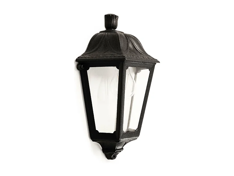 Lampa ?cienna INDURA MEDIUM 6 styl klasyczny - wys. 35 cm x szer. 22 - E27 42W - ?ywica - IP55 - czarny