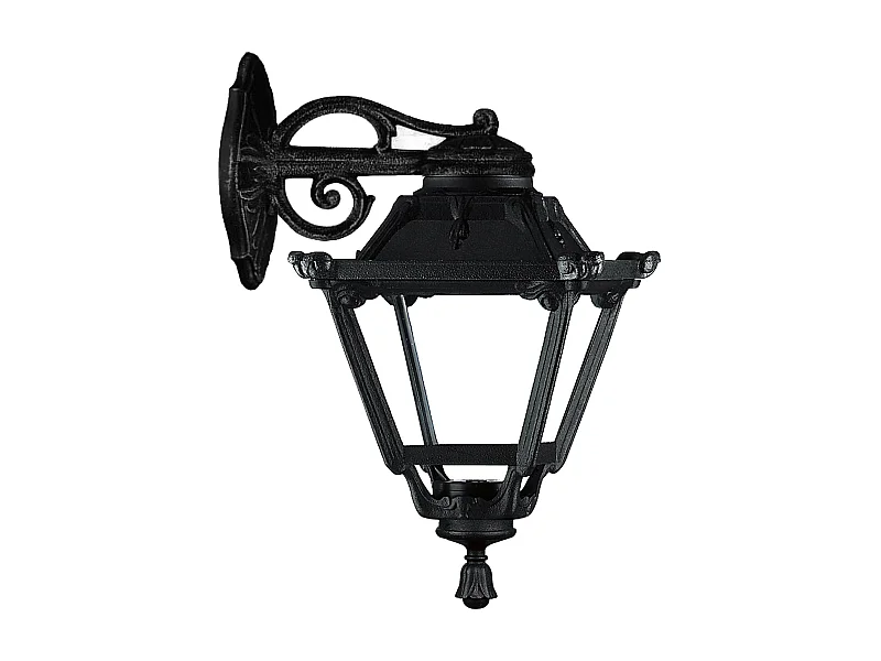 Aplique estilo clássico INDURA MINI 4 - A 48 cm - E27 42W - resina - IP55 - preto