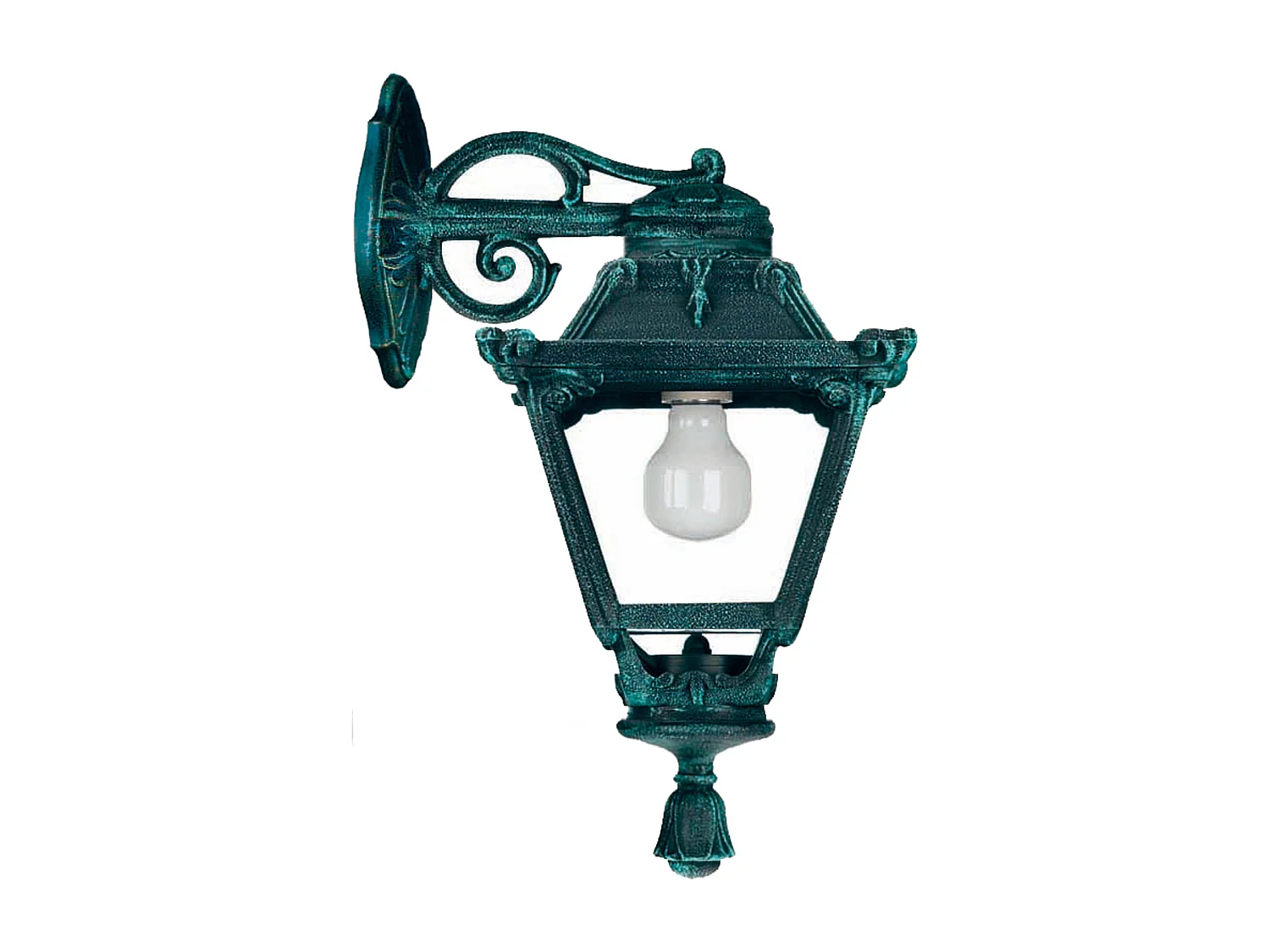 Applique classique Indura mini 4-h 48 cm-e27 42w-resine-IP55-noir