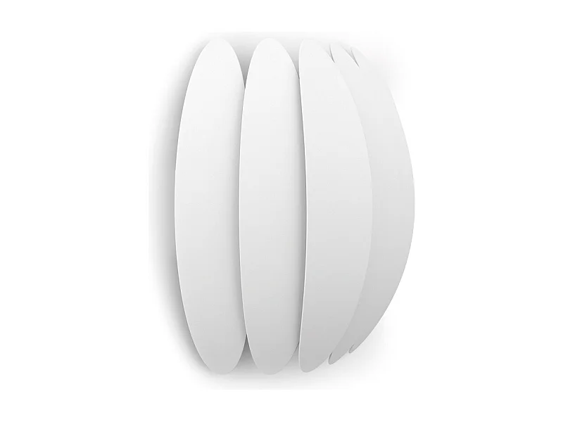 Lampada da parete moderna Petal-h.25 cm-led 20w-2059lm-3k-ip20-acciaio, bianco