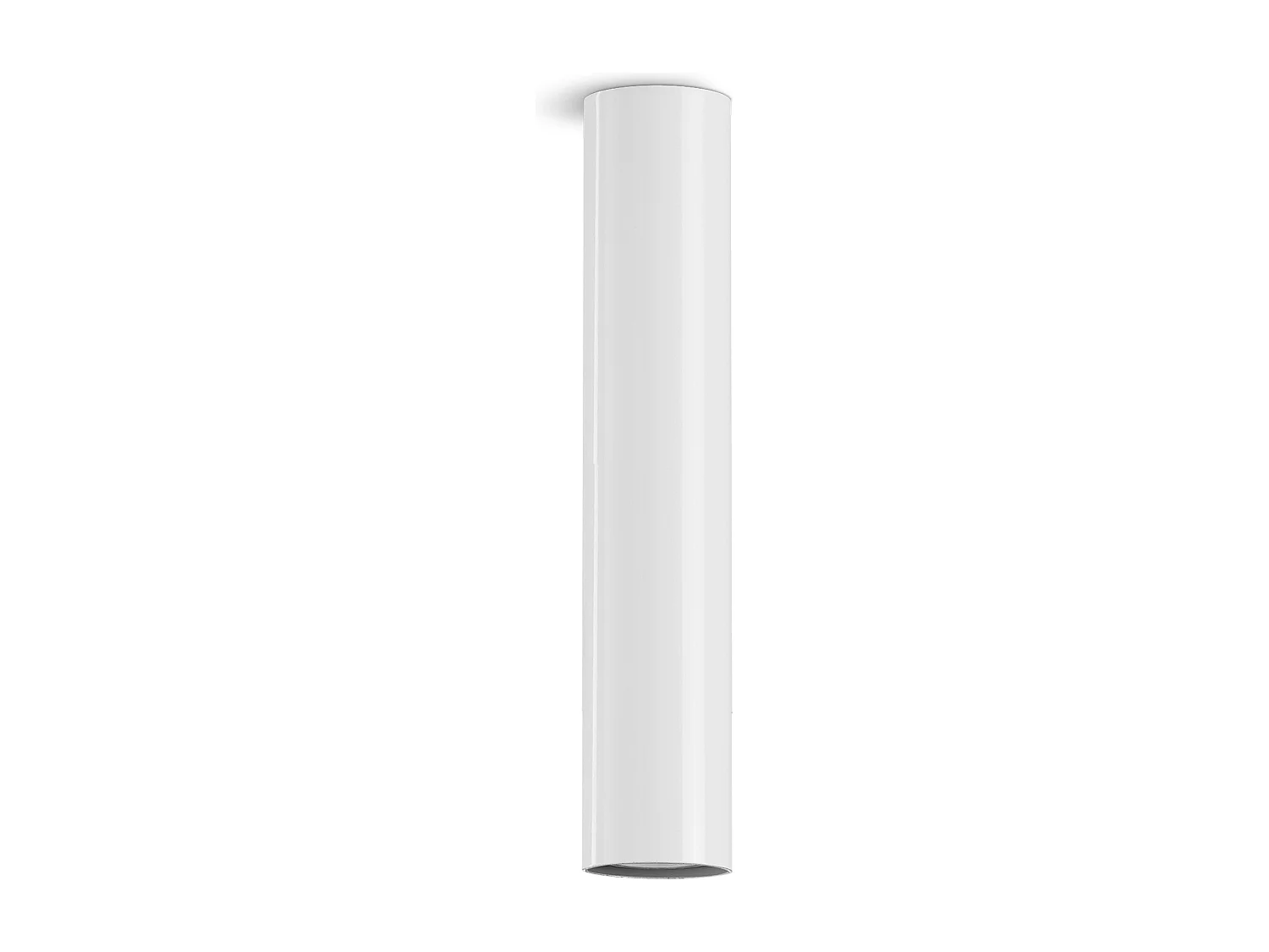 Lampada da soffitto moderna Tania-h.33 cm x d.ø 5,5 cm-gu10 50w-acciaio, bianco-ip20