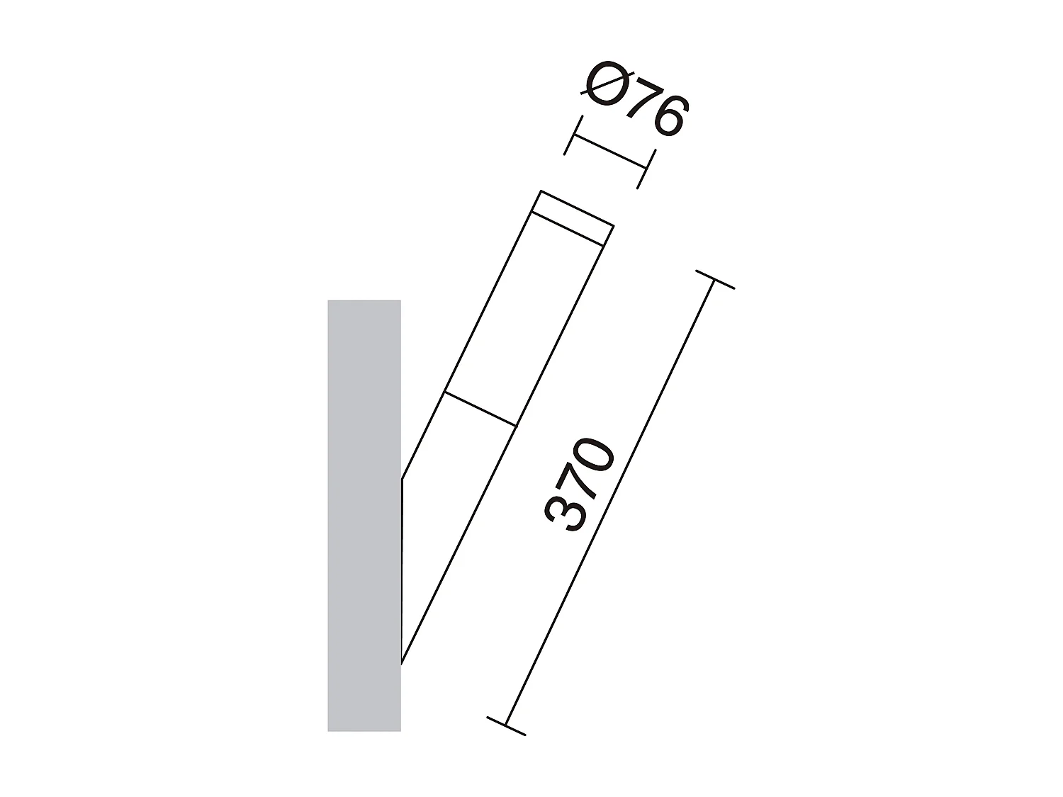 Applique classique Abrego-h 37 cm-e27 11w-acier inoxydable AISI 316-ip44-acier inoxydable