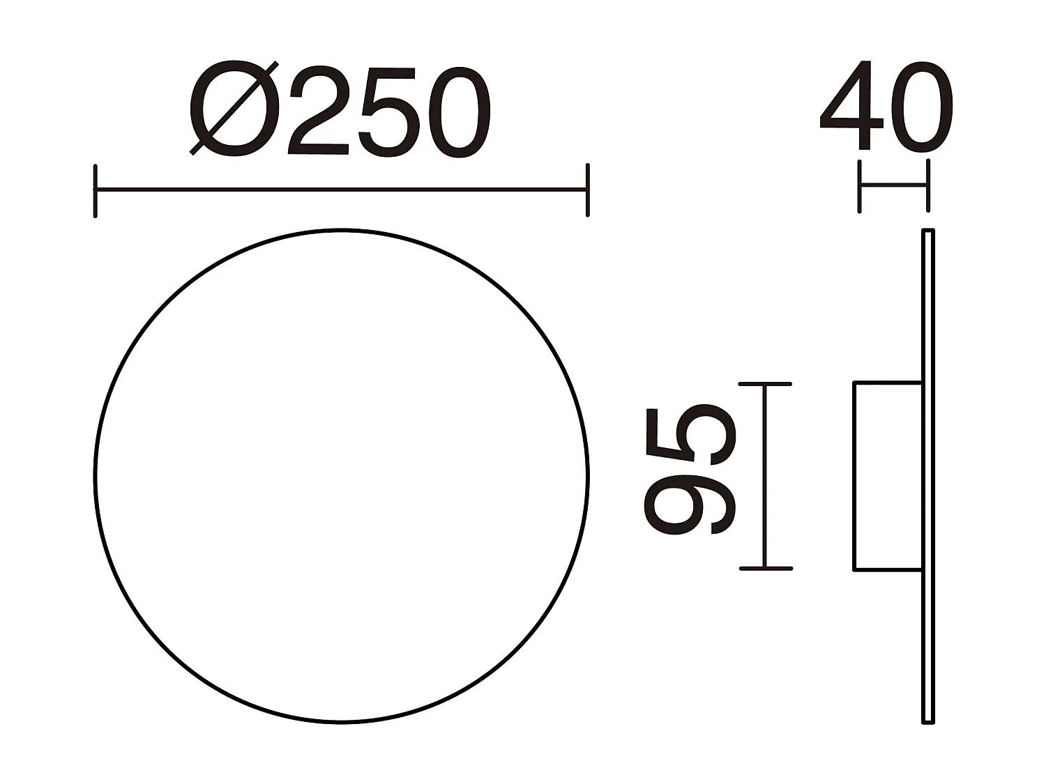 Aplique de pared CIRCULAR estilo moderno y versátil - D.ø25 cm - LED SMD 13W - 1155lm y 3k - aluminio y negro