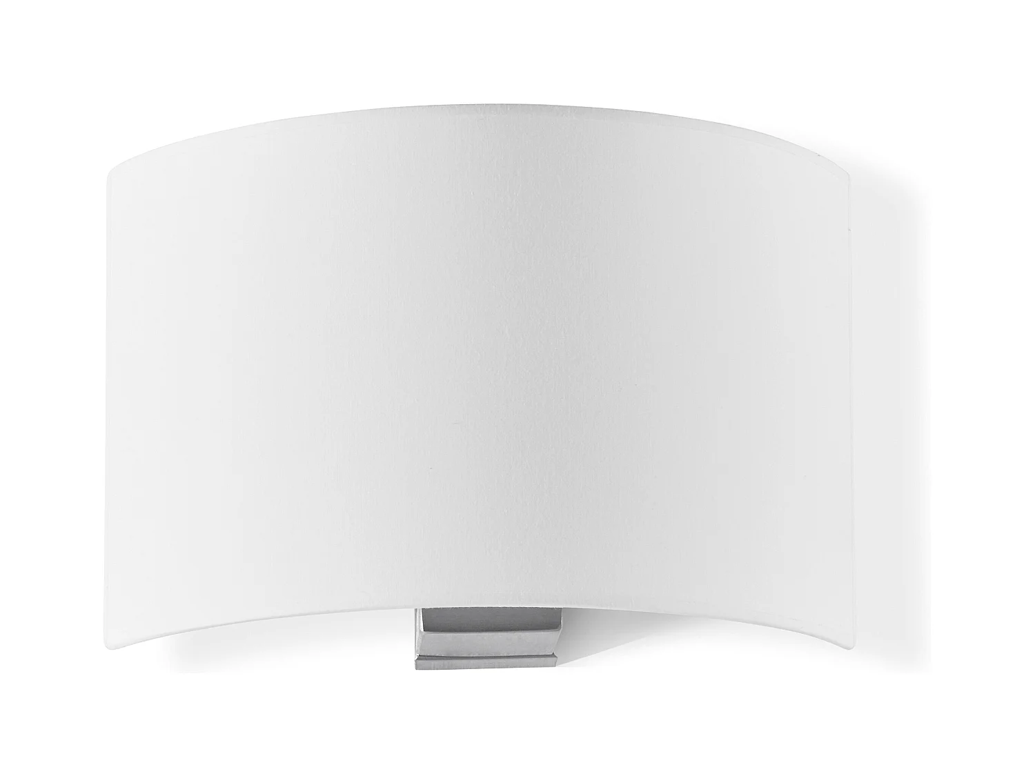 Applique classique Amsterdam-h21cm-acier, nickel-blanc-e27 40w-ip20