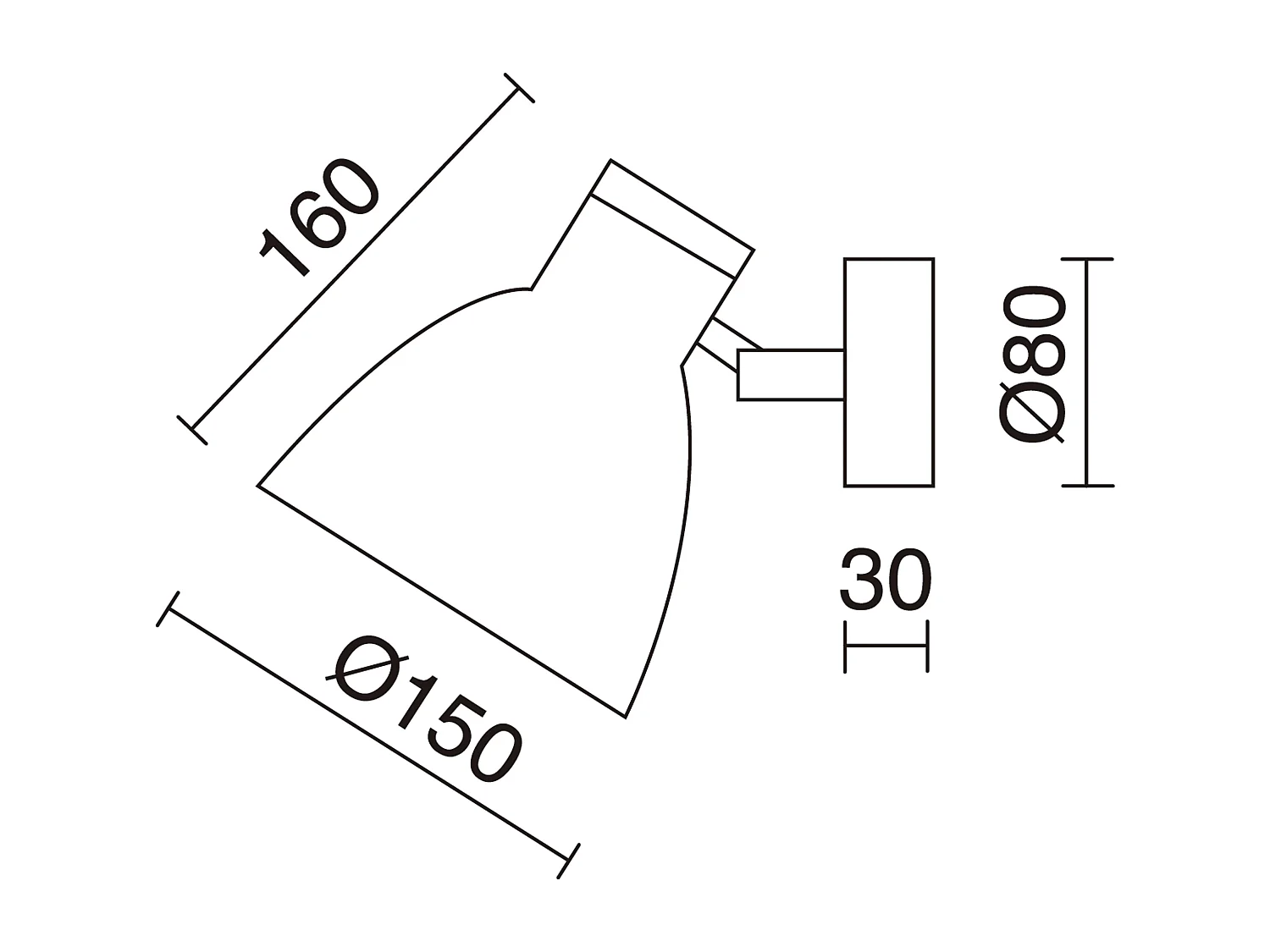 Lampada da parete classica Valan-d.ø15 cm-e27 60w-350º-ip20-acciaio, legno-bianco