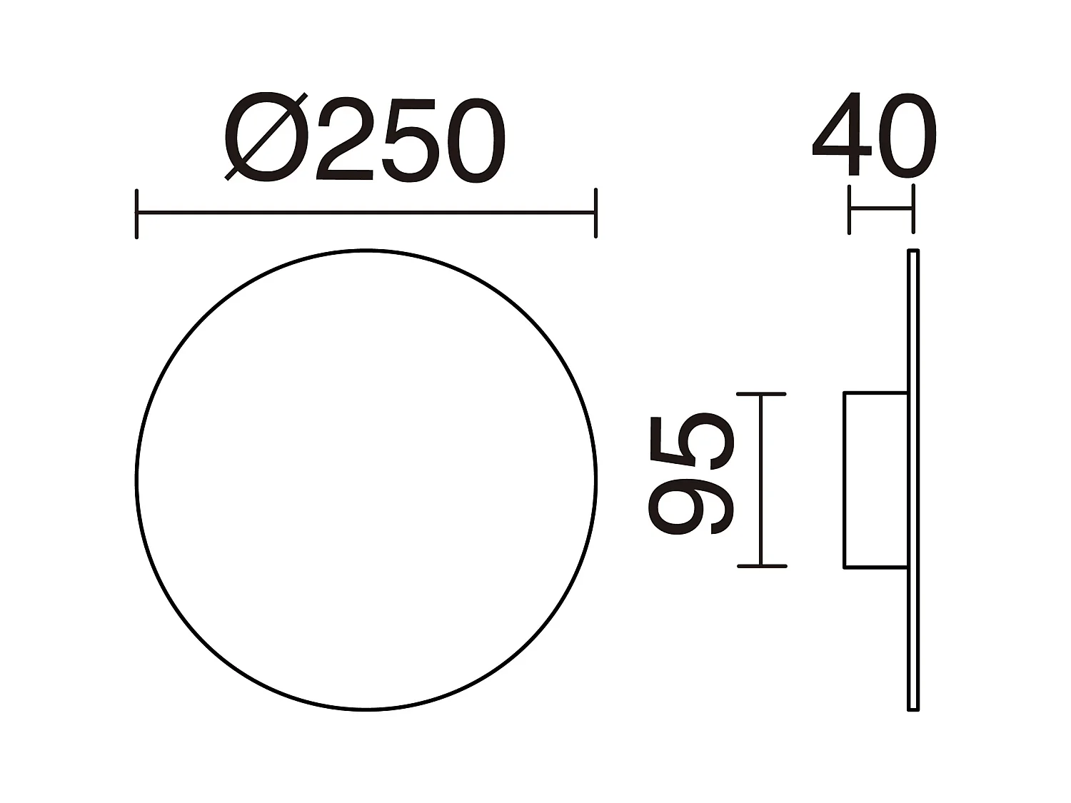 Applique murale circulaire moderne-d.ø25 cm-13w LED-1155lm et 3k-aluminium, blanc