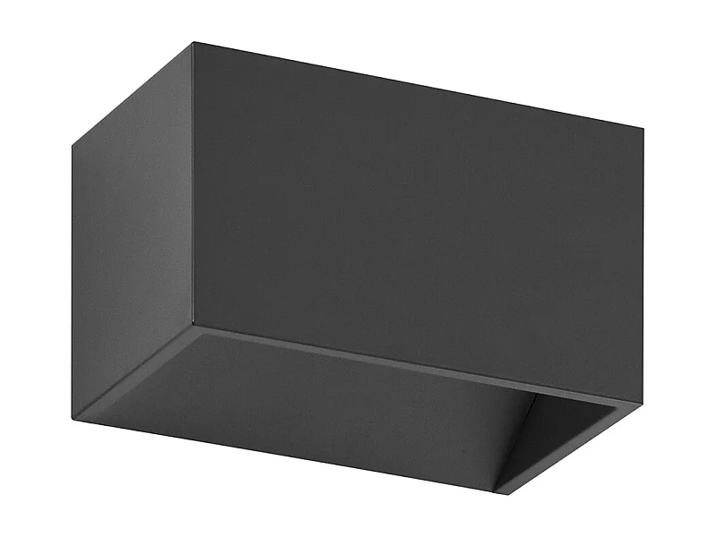 Wandleuchte RETT im modernen Stil – Länge 12 cm – 5 W SMD-LED – 450 lm – 3 K – nach oben und unten – Aluminium – schwarz – IP20