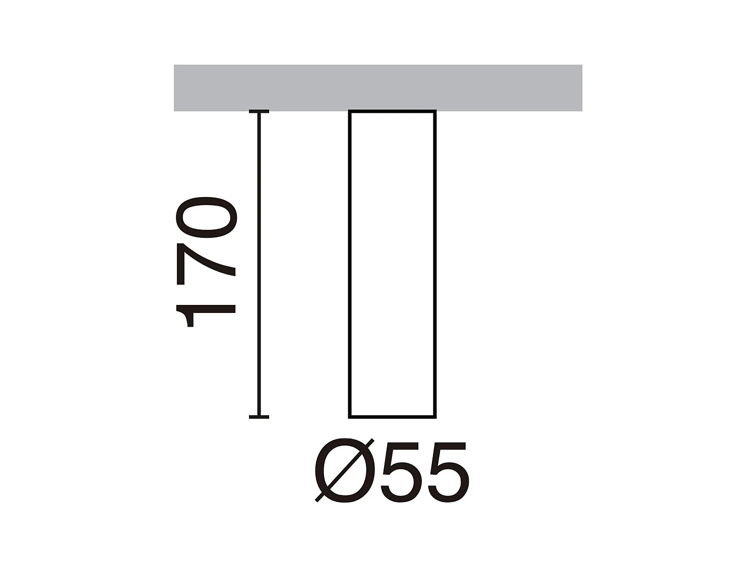 Lampada da soffitto moderna Tania-h.17 cm x d.ø 5,5 cm-gu10 50w-acciaio e-oro-ip20