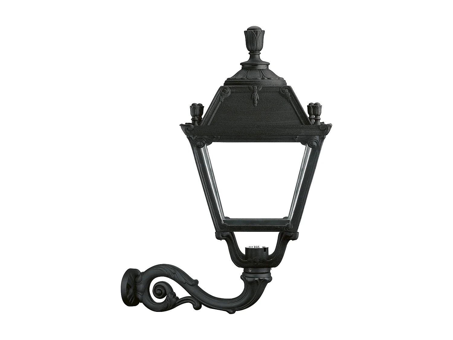 CITY INDURA wandlamp klassieke stijl - H 85 cm x breedte 61 cm - E27 70W - hars - IP55 - zwart