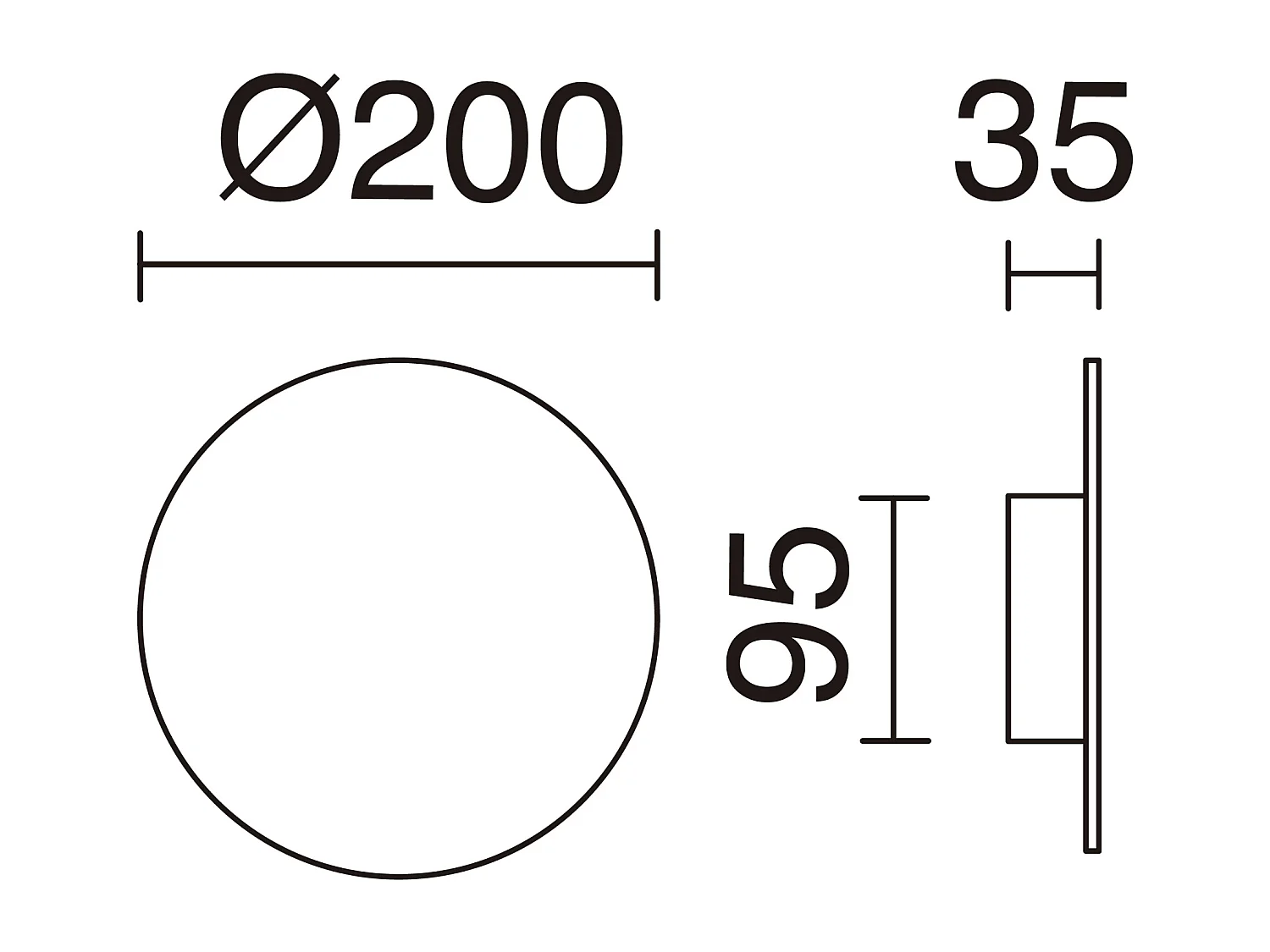 Aplique CIRCULAR estilo moderno e versátil - D.ø20 cm - LED SMD 9W - 890lm e 3k - alumínio e preto