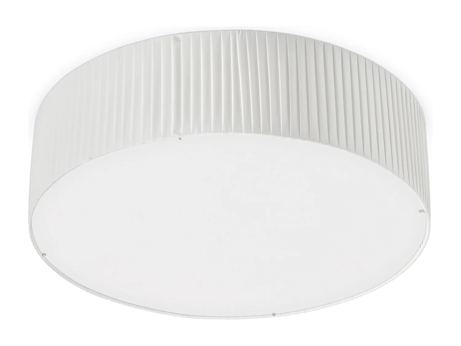 Plafonnier Vorada moderne-d.ø60cm-led cob ac 25w -3540 lm,3k- ip20 -acier,blanc
