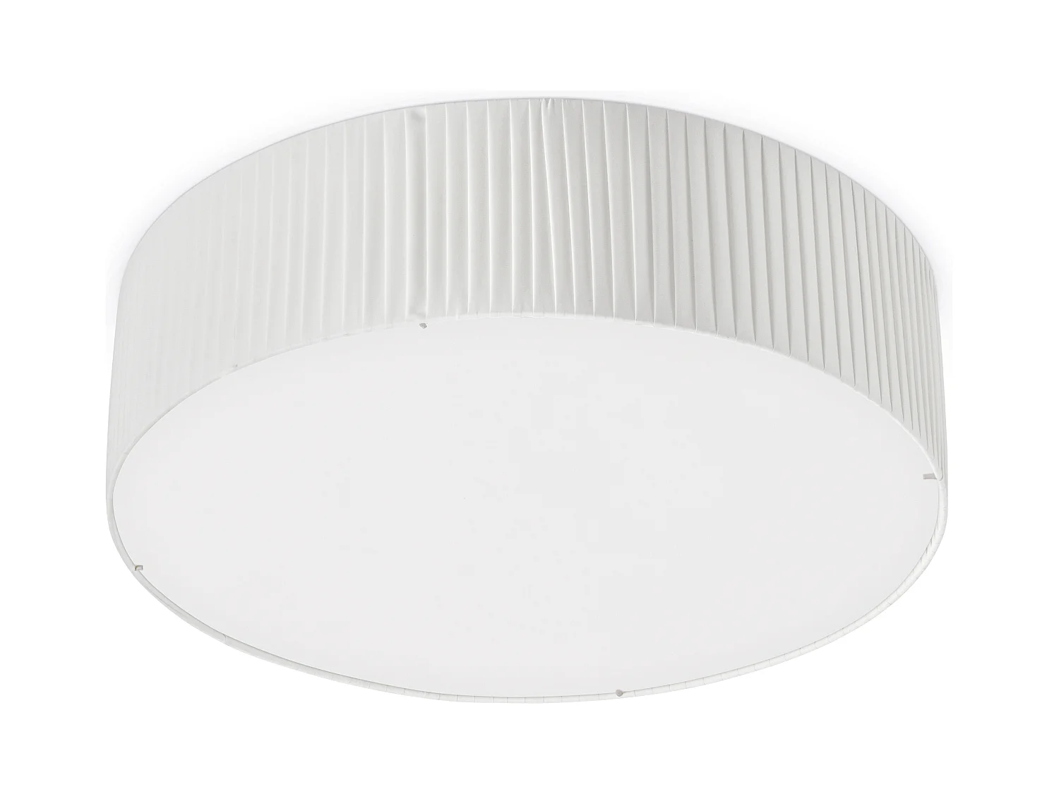 Plafonnier Vorada moderne-d.ø60cm-led cob ac 25w -3540 lm,3k- ip20 -acier,blanc
