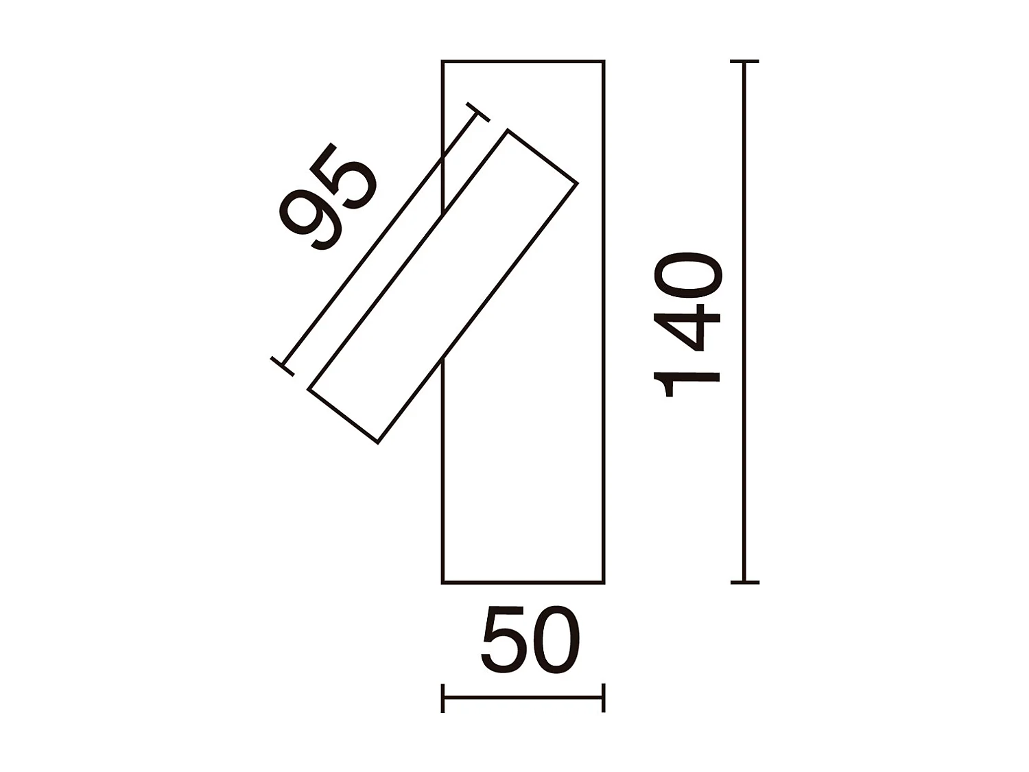 Aplique TOSACANA de estilo moderno e versátil - Altura 14 cm - LED SMD 3W - 200lm e 3k - 90º e 180º - on&off - IP20 - aço e níquel acetinado