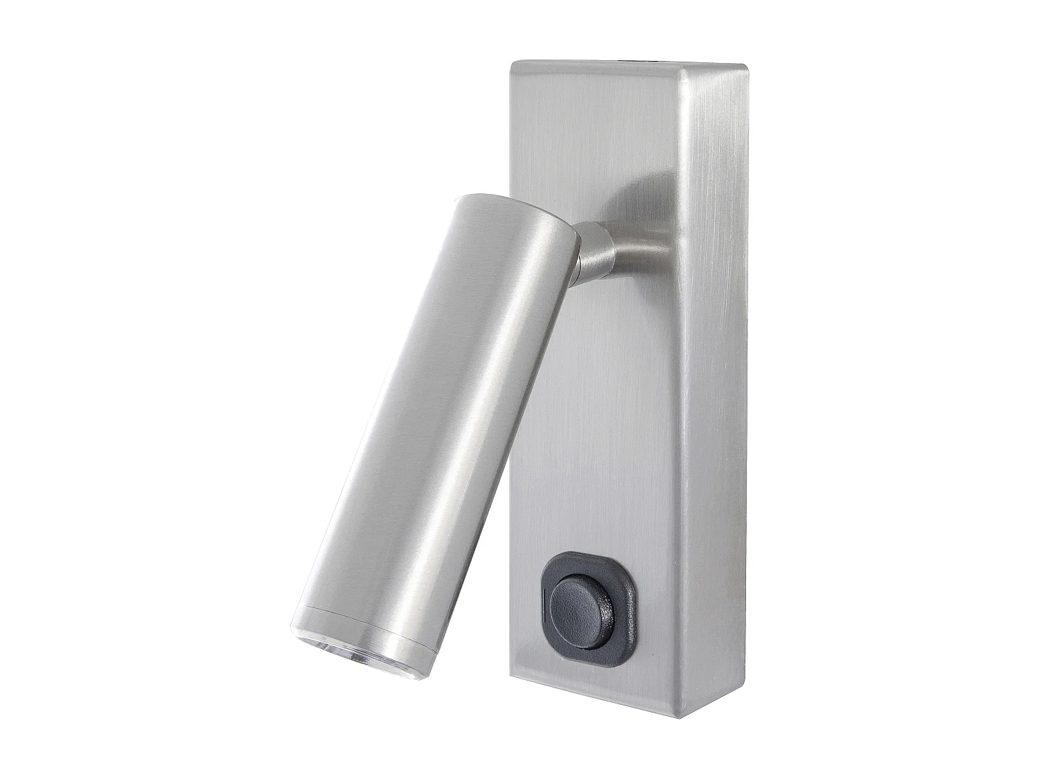 Wandleuchte TOSACANA im modernen und vielseitigen Stil – Höhe 14 cm – 3 W SMD-LED – 200 lm und 3 K – 90 ° und 180 ° – Ein/Aus – IP20 – Stahl und satiniertes Nickel