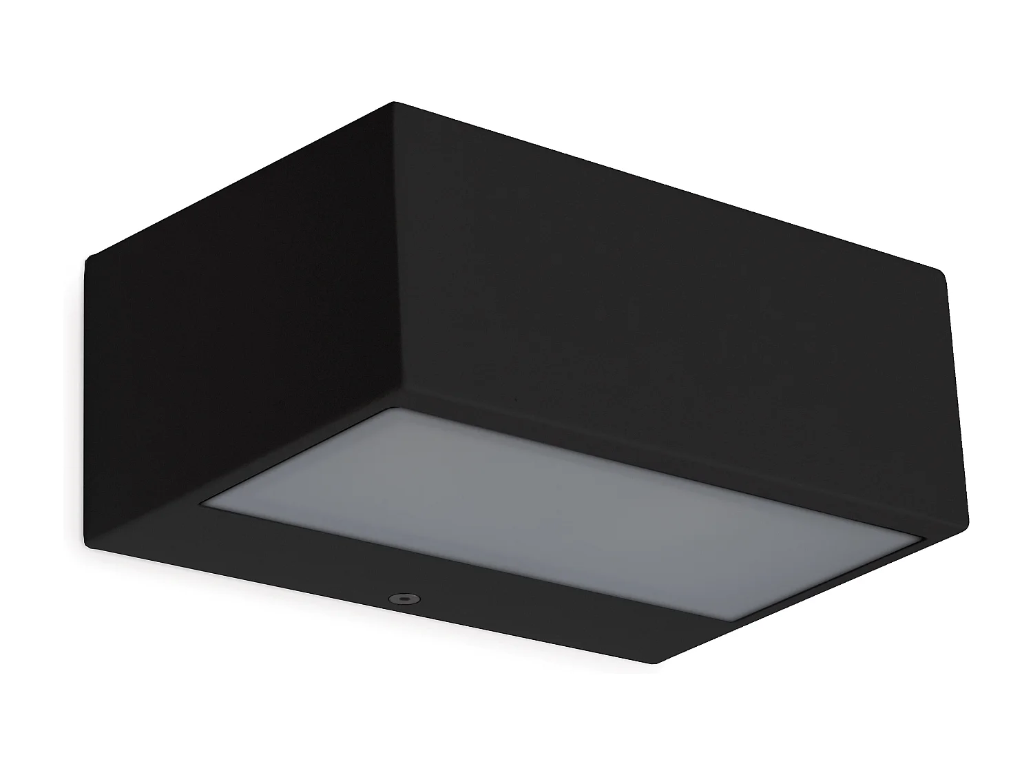 Applique murale moderne Iona-L. 18cm-led 13w-1200lm et 3k-aluminium, noir-ip44-up&down